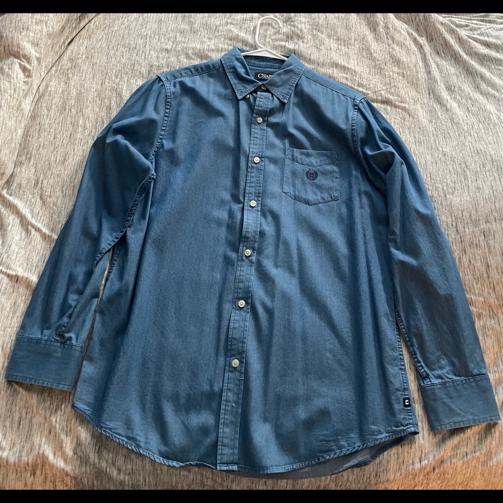 Chaps Chambray Button Down - image 1